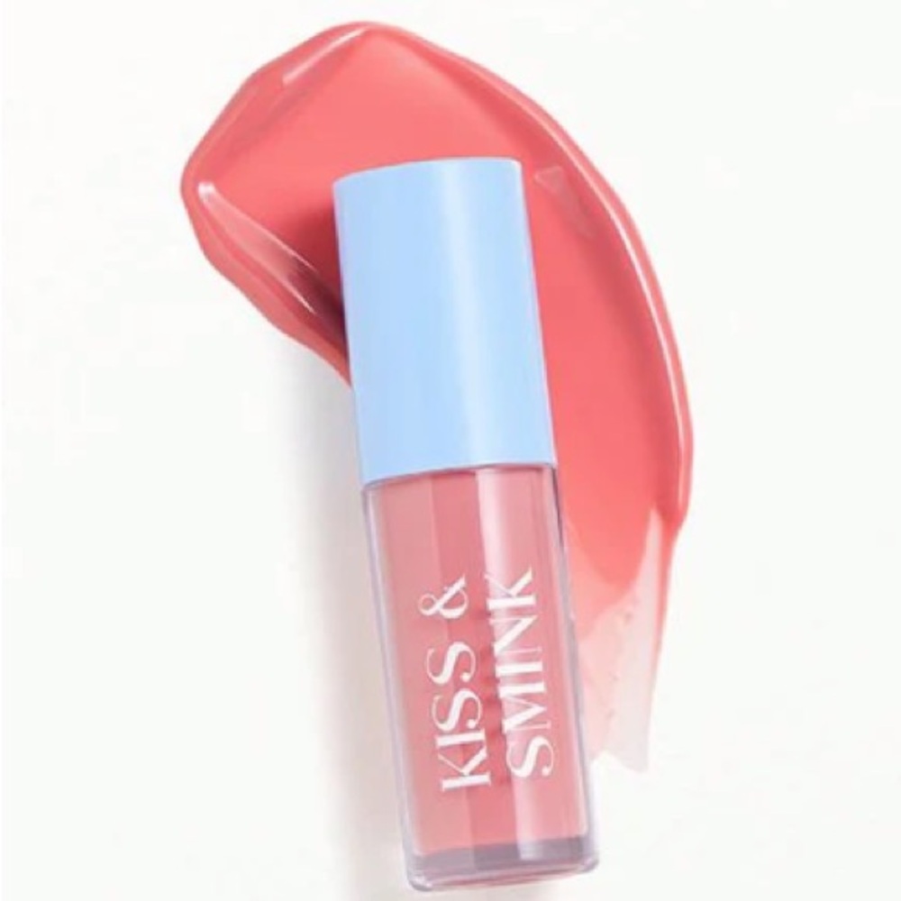 Kiss & Smink lip aura tinted lip oil, Peony - cool pink